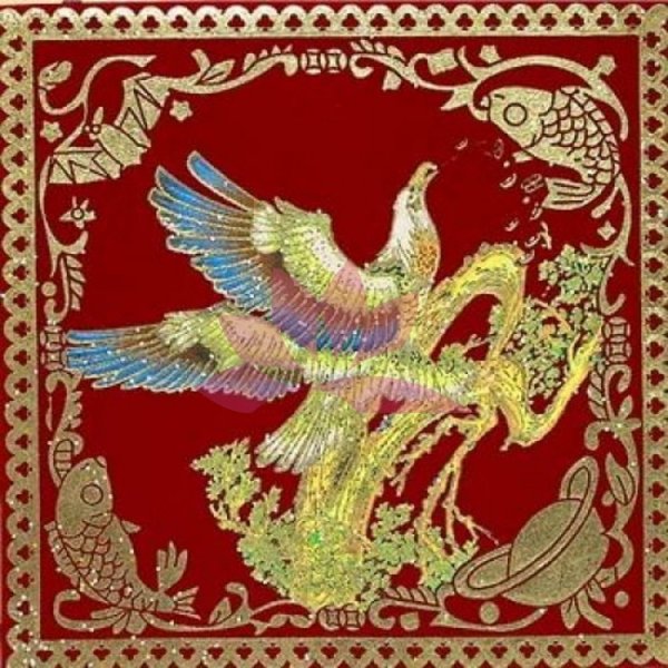 Орёл в горах на закате. Полёт