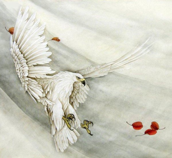 Орел на закате