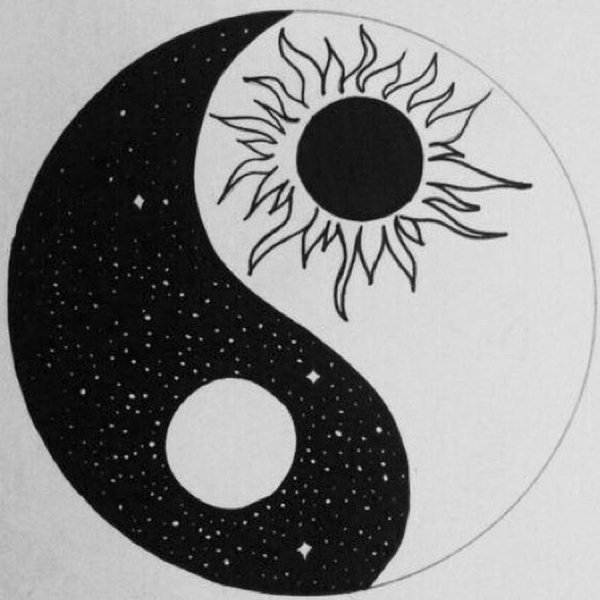 Инь Янь рисунок