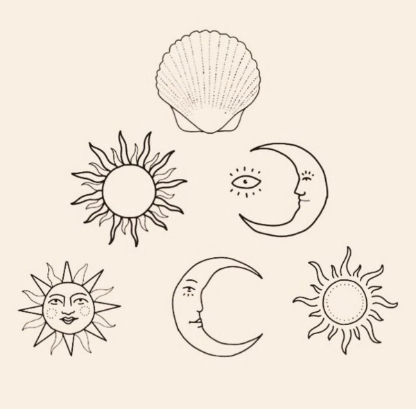 Татуировка солнце эскиз