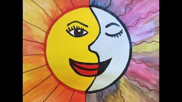 Солнце и Луна арт