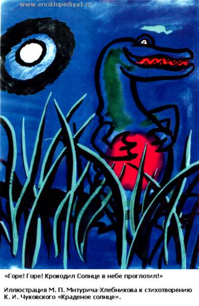 Горе горе крокодил солнце в небе проглотил