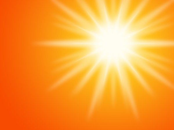 Солнышко на белом фоне