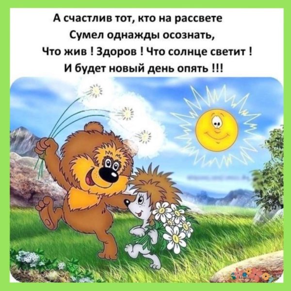 Открытки с добрым утром с солнцем