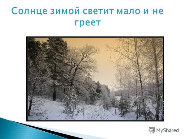 Солнце греет зимой