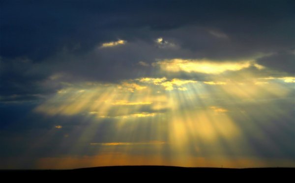 Рассвет лучи солнца