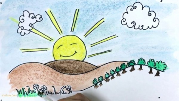 Солнышко рисунок