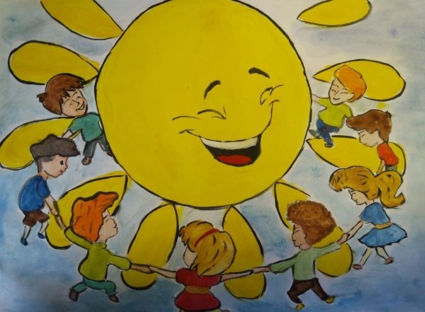 Детские рисунки солнышко