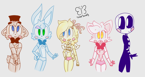 ФНАФ для срисовки