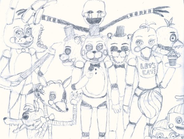 Рисунки АНИМАТРОНИКОВ 9 часть