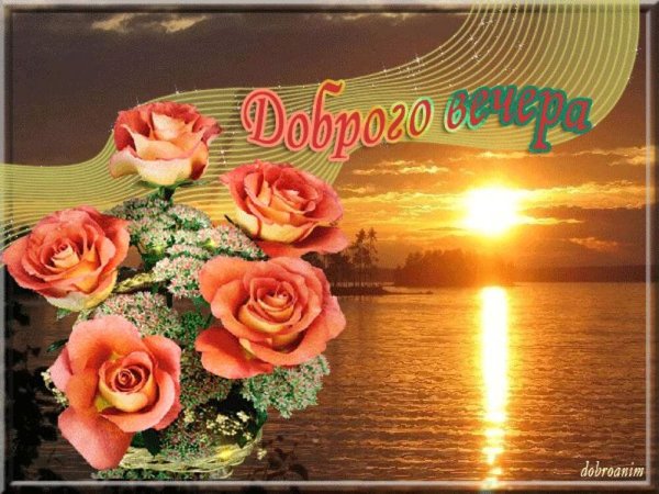 Закат на озере мультипликация