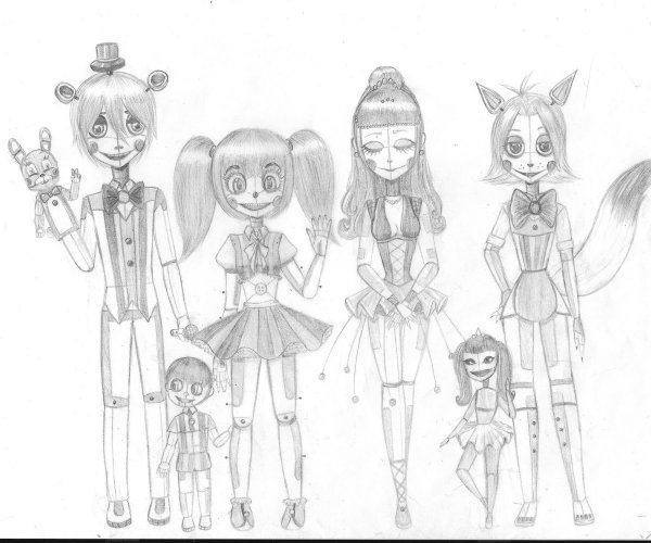 Раскраска бейби из ФНАФ 5