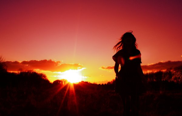 Фотосессия на закате солнца