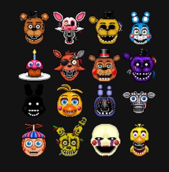 Раскраски АНИМАТРОНИКИ Олд Фредди