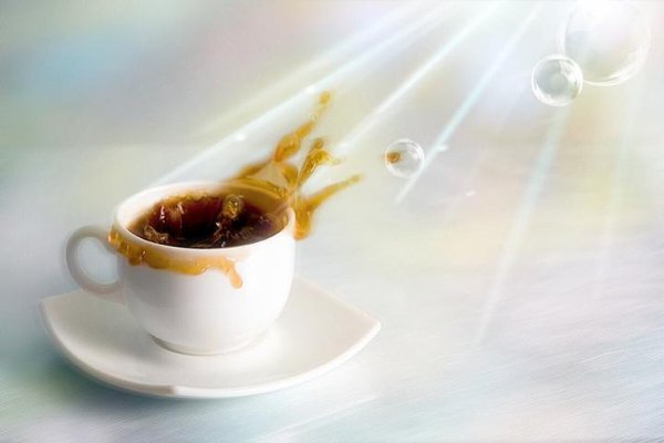 Чашка кофе солнце