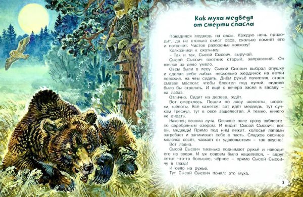 Николай Сладков.медведь и солнце "тень