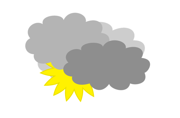 Солнышко с облаками