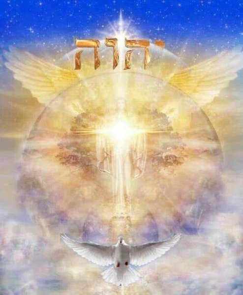 Ангел в небесном свете