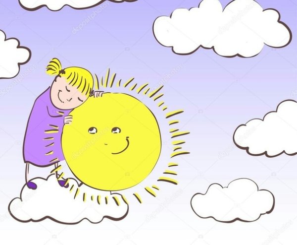 Солнце обнимает