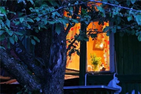 Домик со светом в окне