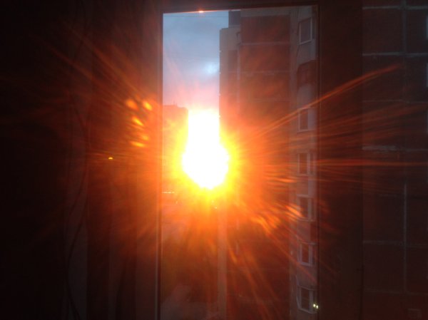 Мрачный вид за окном