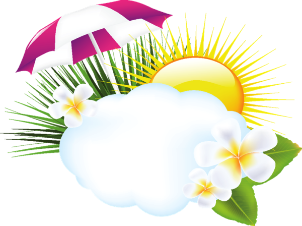 Лето на прозрачном фоне