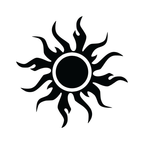 Татуировка солнце и Луна эскизы