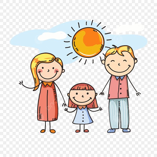 Солнышко семья рисунок