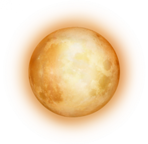 Луна на белом фоне