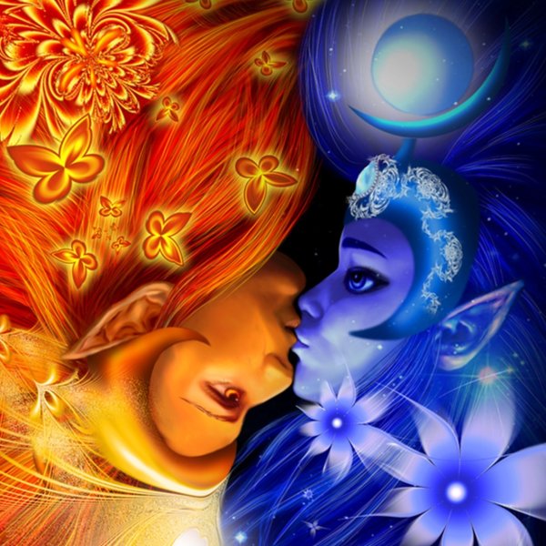 Солнце и Луна арт