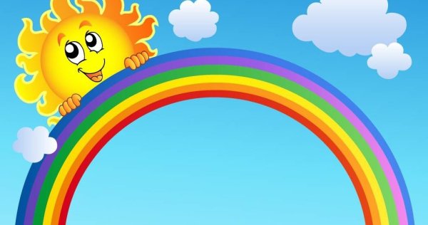 Эмблема Радуга на лагерь для детей