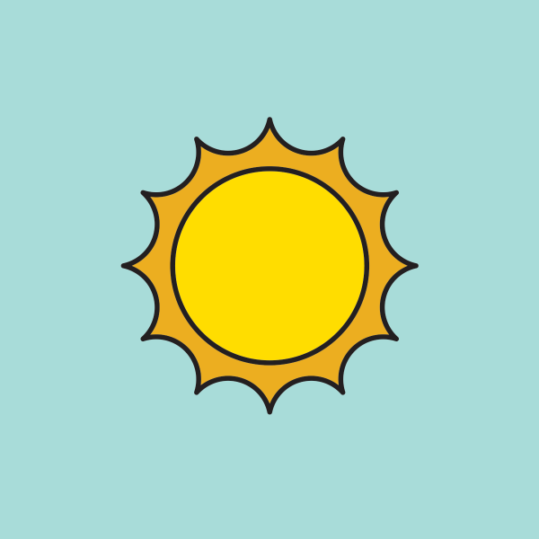 Карточка солнце