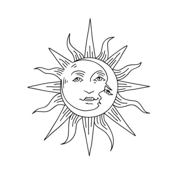 Тату солнце эскизы