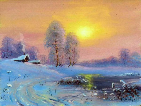 Мороз и солнце день чудесный рисунок
