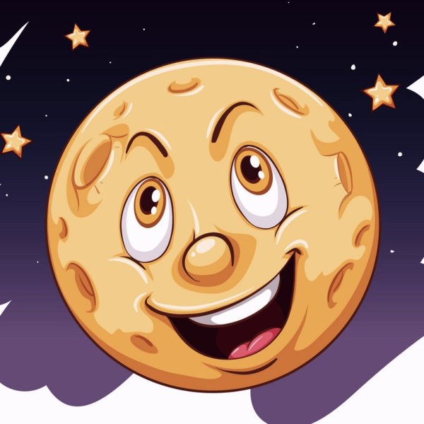 Луна с улыбкой