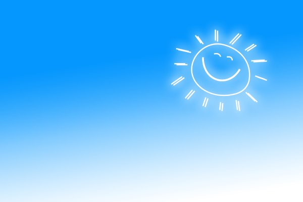 Солнышко на фоне неба