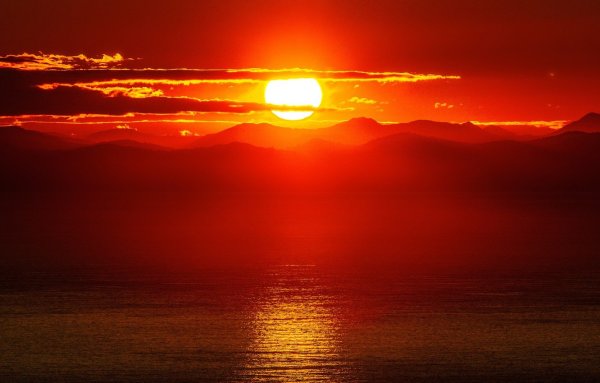 Оранжевый закат