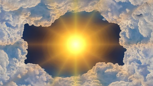 Красивое солнце