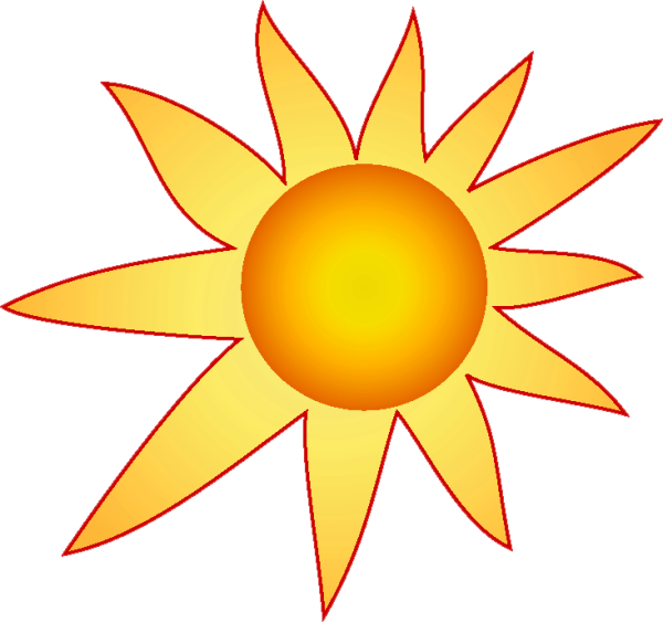 Рисунок солнца с лучами