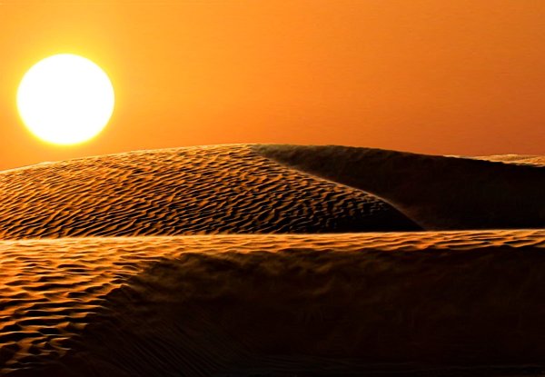 Жаркое солнце пустыни