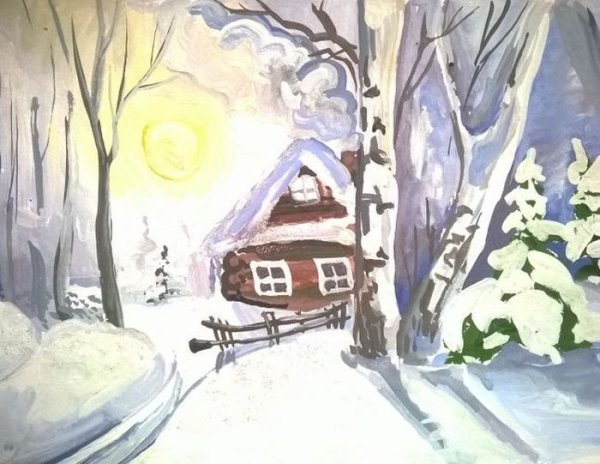 Иллюстрация к стихотворению зимнее утро Пушкина