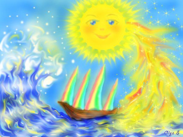 Солнце рисунок