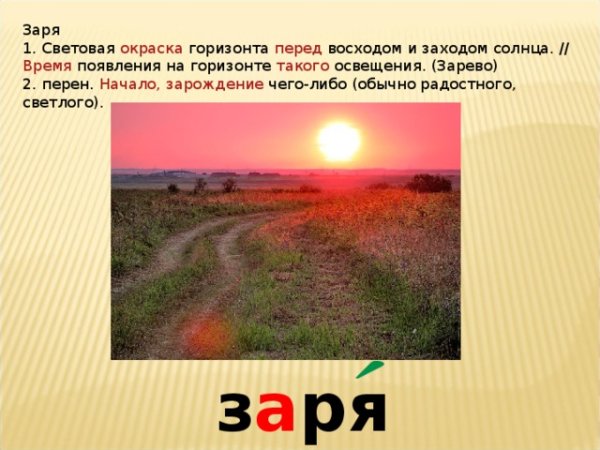 Стороны света по солнцу