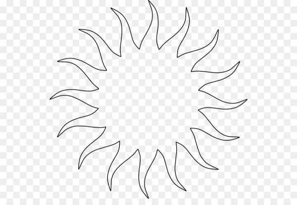 Солнце контур