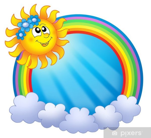 Солнышко с радугой