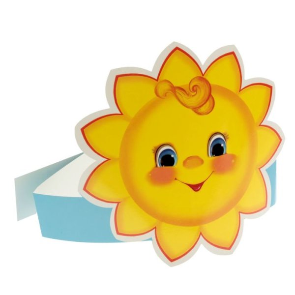 Маска солнышко для детей