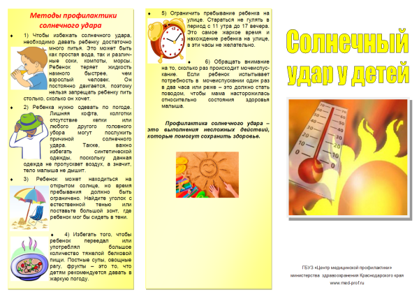 Лето Солнечный удар