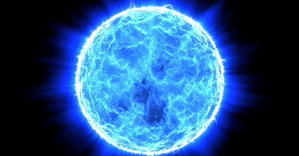 Солнце на голубом небе