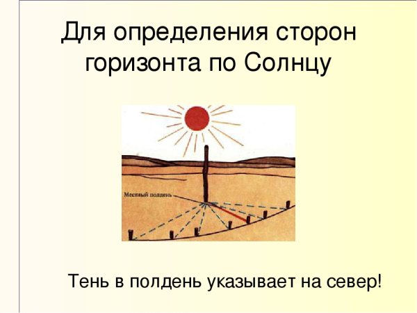 Ориентрованиеоп солнцу