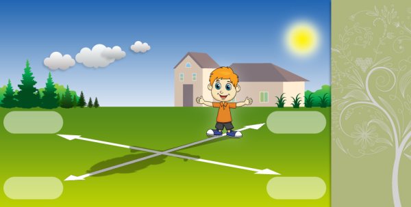 Стороны горизонта в полдень